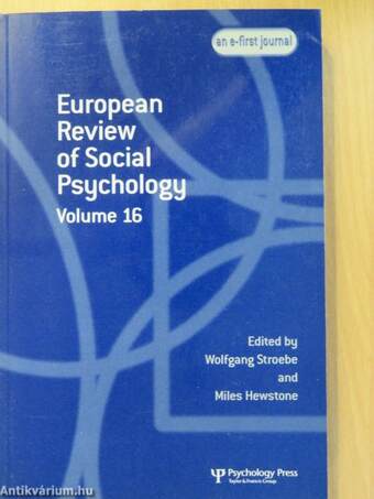 European Review of Social Psychology 16.