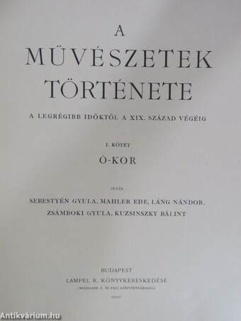 A művészetek története I-III.