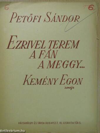 Ezrivel terem a fán a meggy...