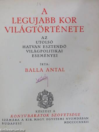 A legujabb kor világtörténete