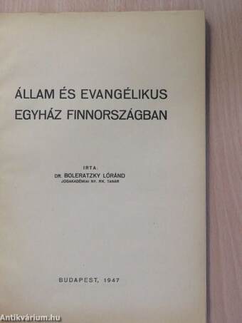 Állam és evangélikus egyház Finnországban