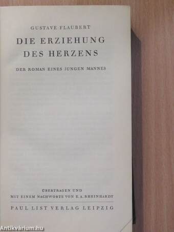 Die Erziehung des Herzens