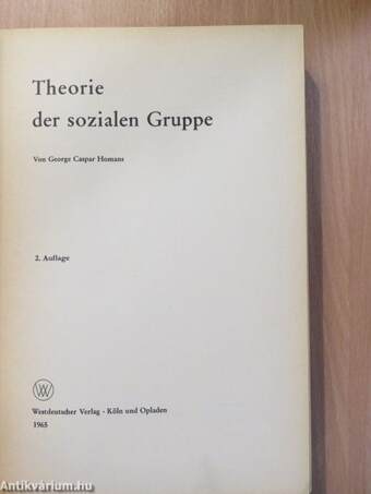 Theorie der sozialen Gruppe