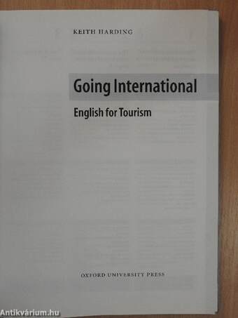 Going International - English for Tourism