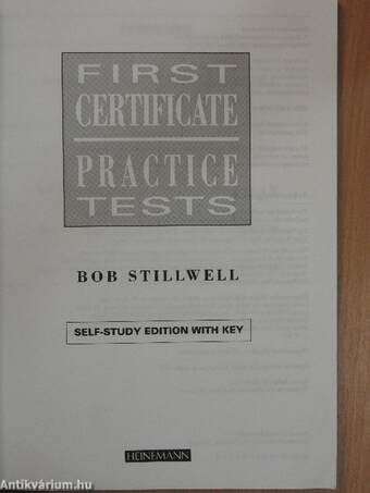 First Certificate - Practice Tests