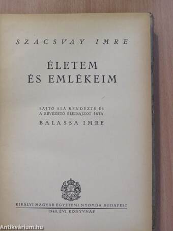 Életem és emlékeim