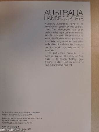 Australia Handbook 1978