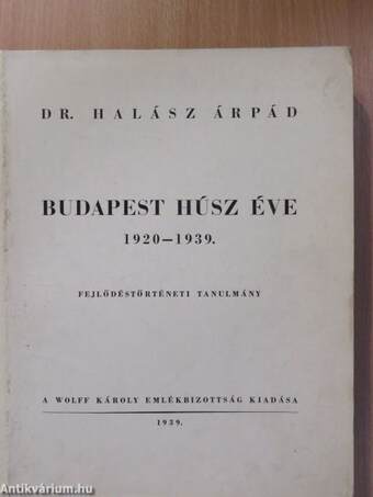 Budapest húsz éve (rossz állapotú)