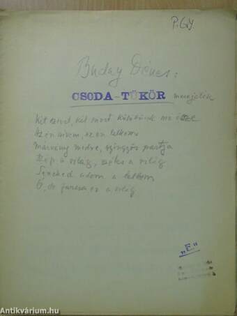 Két szivet, két szivet kötöttünk mi össze.../Márvány medre, Gyöngyös partja.../Szép a világ, széles a világ.../Teneked adom a lelkem.../Ó, de furcsa ez a világ...