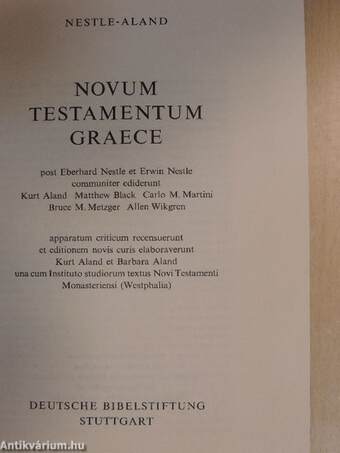 Novum Testamentum Graece