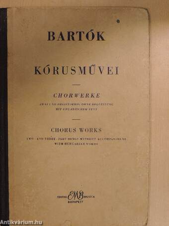 Bartók kórusművei