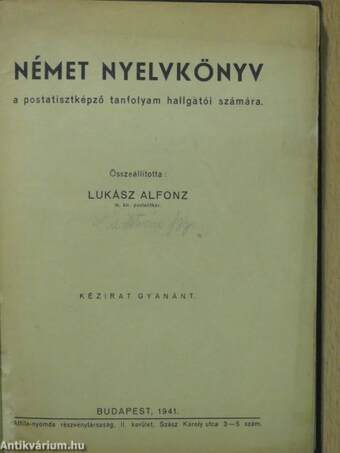 Német nyelvkönyv