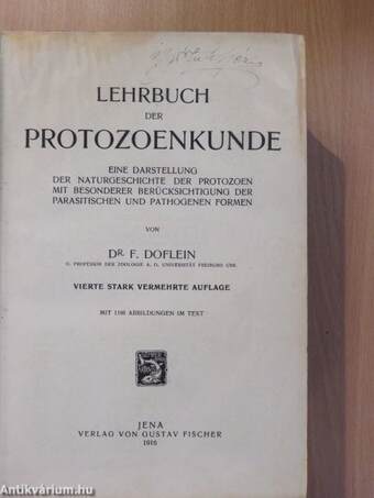 Lehrbuch der Protozoenkunde (rossz állapotú)