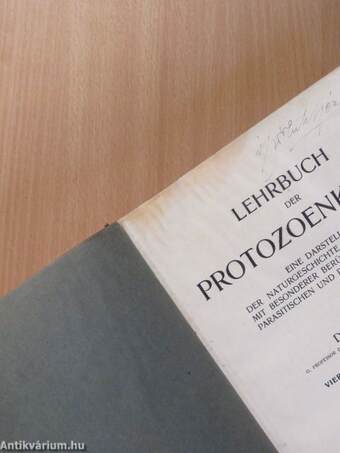 Lehrbuch der Protozoenkunde (rossz állapotú)