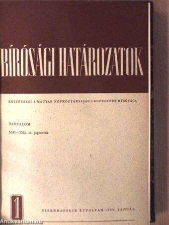 Bírósági határozatok 1968. január-december