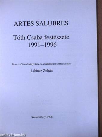 Tóth Csaba festészete 1991-1996