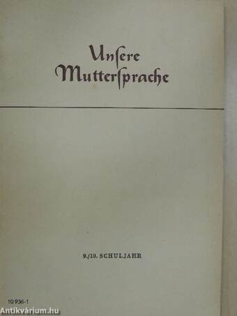 Unsere Muttersprache