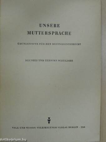 Unsere Muttersprache