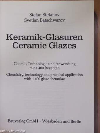 Keramik-Glasuren/Ceramic Glazes