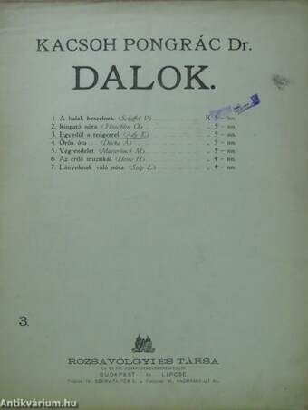 Dalok 3.