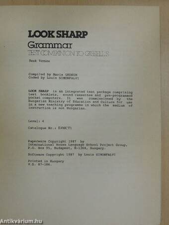 Look Sharp - Level 4