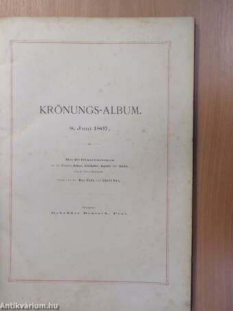 Krönungs-Album 8. Juni 1867.