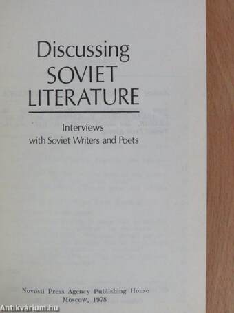 Discussing Soviet Literature