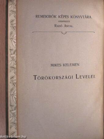 Mikes Kelemen törökországi levelei