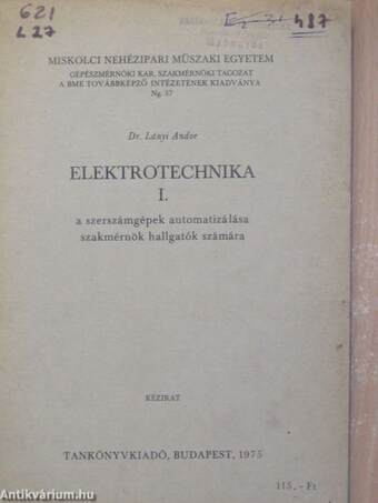 Elektrotechnika I. 