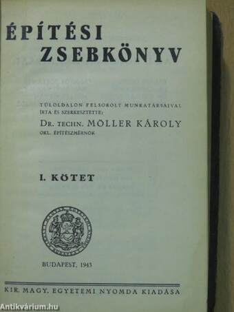 Építési zsebkönyv I-II.