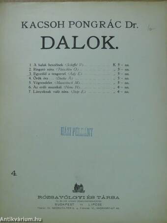 Dalok 4.