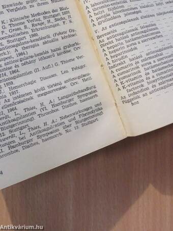 Az anticoagulansok és gyakorlati alkalmazásuk (dedikált példány)