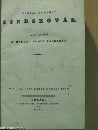 Magyar és német zsebszótár II.
