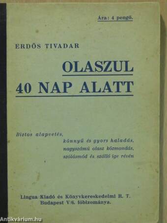 Olaszul 40 nap alatt