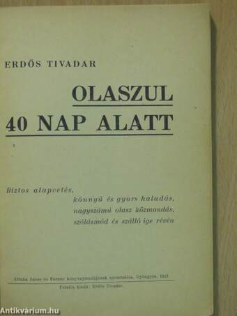 Olaszul 40 nap alatt