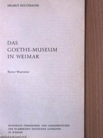 Das Goethe-Museum in Weimar