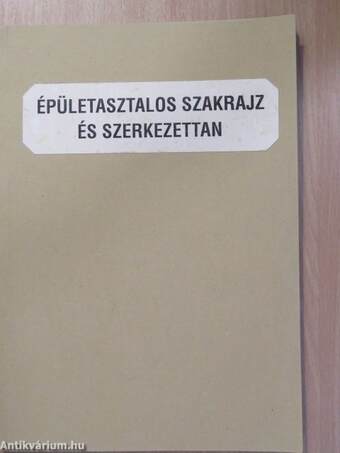 Épületasztalos szakrajz és szerkezettan