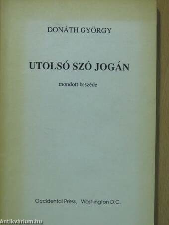 Utolsó szó jogán