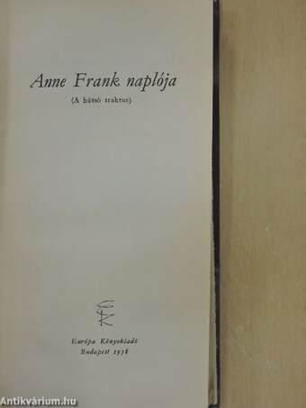 Anne Frank naplója