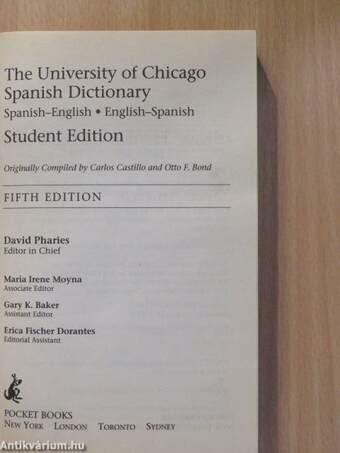 The University of Chicago Spanish Dictionary/Universidad de Chicago Diccionario Espanol-Inglés, Inglés-Espanol