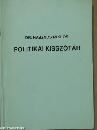 Politikai kisszótár