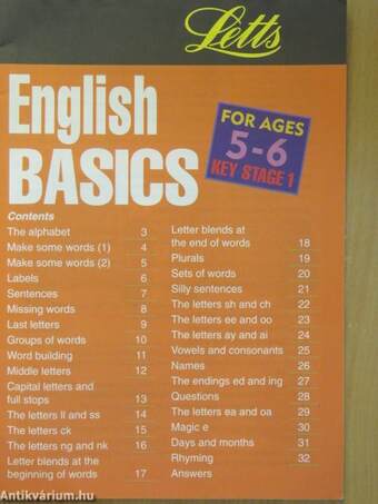 English Basics - Key stage 1.