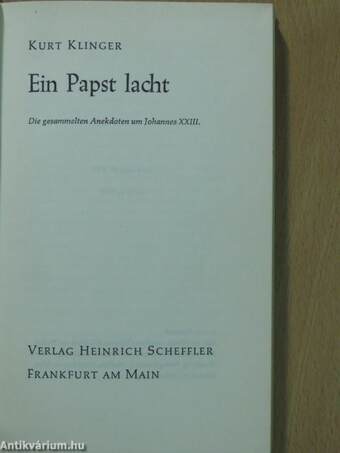 Ein Papst lacht