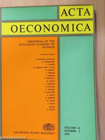 Acta Oeconomica 2/1976.