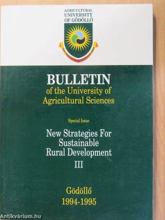 Bulletin of the University of Agricultural Sciences 1995/I.