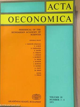 Acta Oeconomica 3-4/1973
