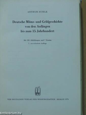 Deutsche Münz- und Geldgeschichte von den Anfängen bis zum 15. Jahrhundert