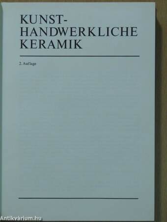 Kunsthandwerkliche Keramik