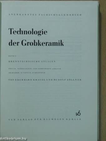 Technologie der Grobkeramik 5.