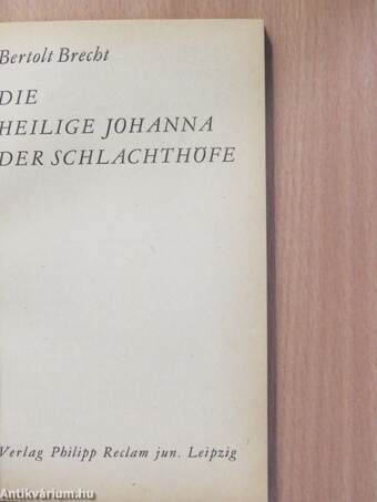 Die Heilige Johanna der Schlachthöfe